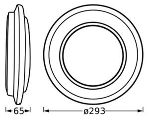 Ledvance - LED Stropní svítidlo ORBIS BERLIN LED/16W/230V stříbrná