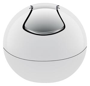 Bílý plastový odpadkový koš 1 l Bowl – Spirella