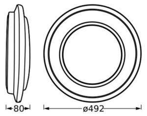 Ledvance - LED Stropní svítidlo ORBIS BERLIN LED/36W/230V černá