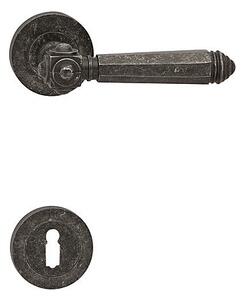 Dveřní kování COBRA ATLANTIS-R (R), klika-klika, Otvor pro obyčejný klíč BB, COBRA R (rustik)