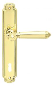 Dveřní kování COBRA ATLANTIS (OLV), klika-klika, Otvor pro obyčejný klíč BB, COBRA OLV (mosaz leštěná, lesklá), 72 mm