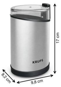 Krups - Elektrický mlýnek na kávu 85g FAST-TOUCH 200W/230V chrom