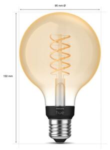 LED Stmívatelná žárovka Philips Hue WHITE FILAMENT G93 E27/7,2W/230V 2100K