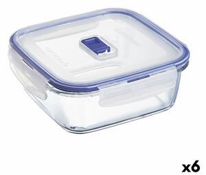 Hermetická obědová krabice Luminarc Pure Box Active 1,22 L Dvoubarevná Sklo (6 kusů)