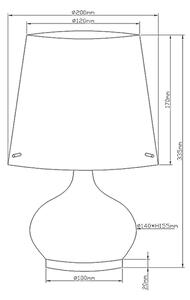 Fabas Luce 2533-34-102 - Stolní lampa ADE 1xG9/25W/230V + 1xE14/60W