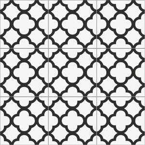 Xclusive Ceramica Retro dlažba Xclusive Black&White Persian 20,5x20,5