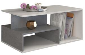 Konferenční stolek LIHUA - beton / bílý