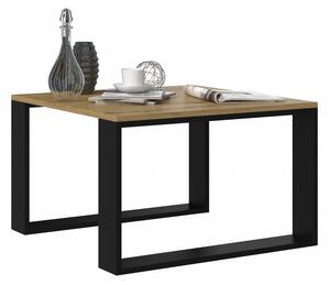 Konferenční stolek LAUREN MINI - dub artisan / černý