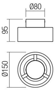 Redo 01-3096 - LED Stropní svítidlo PUNKT LED/6W/230V bílá