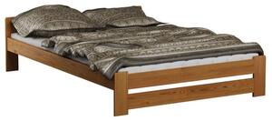 Dřevěná postel Viktor 120x200 + rošt ZDARMA (Barva dřeva: Olše)