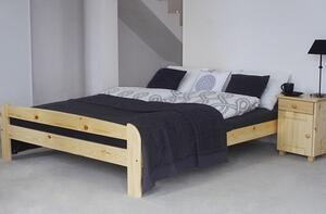 Dřevěná postel Ania 160x200 + rošt ZDARMA - borovice