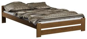 Dřevěná postel Viktor 120x200 + rošt ZDARMA (Barva dřeva: Dub)