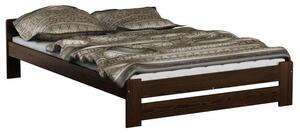 Dřevěná postel Viktor 120x200 + rošt ZDARMA (Barva dřeva: Ořech)