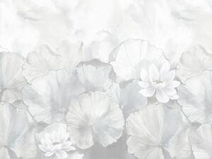 Vliesová obrazová tapeta, Květy s listy, Z66874, 5,10 X 3 m, Satin Flowers, Zambaiti Parati