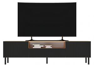 TV stolek FREDO 1 - hnědý / černý