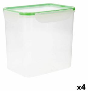 Hermetická obědová krabice Quid Greenery Transparentní Plastické 4,7 L (4 kusů) (Pack 4x)