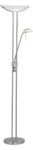 Eglo 25869 - Stmívatelná stojací lampa BAYA 1xR7s/230W/230V+1xG9/33W matný chrom