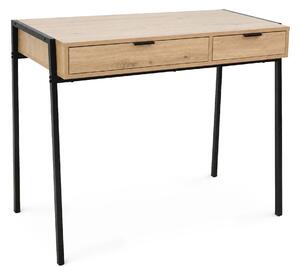 Ak furniture Psací stůl Zentia 100 cm černý/dub Artisan