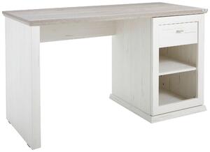 PSACÍ STŮL, šedá, bílá, 135/59/76 cm Hom`in - Kancelářské stoly
