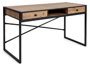 Ak furniture Psací stůl Elonis 123 cm dub Craft/černý