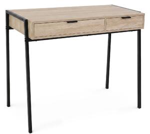 Ak furniture Psací stůl Zentia 100 cm černý/dub Sonoma