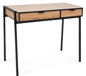 Ak furniture Psací stůl Zentia 100 cm černý/dub Craft