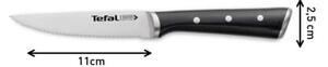 Tefal - Sada nerezových nožů na steak ICE FORCE 11 cm chrom/černá 4 ks