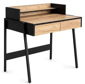 Ak furniture Psací stůl Flux 78 cm dub Craft/černý