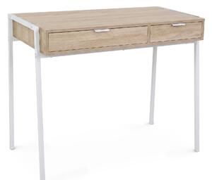 Ak furniture Psací stůl Zentia 100 cm bílý/dub Sonoma