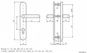 Bezpečnostní kování ROSTEX BK RX 807-40 EXCLUSIVE 3.tř. (CHROM-NEREZ), klika pravá / klika, Otvor na cylindrickou vložku PZ, ROSTEX Chrom lesklý-nerez, 72 mm