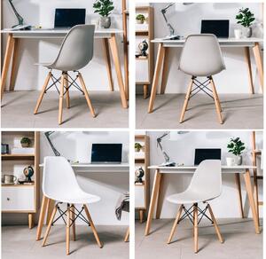 Jídelní židle BASIC bílá - skandinávský styl