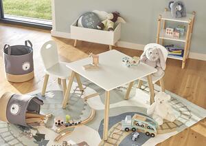 Scandi dětský nábytek, 2 židle + stůl, dětský nábytek Zeller
