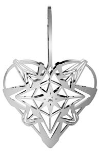 Vánoční ozdoba Christmas Heart Silver 25,6 cm Rosendahl