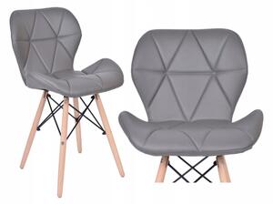 Jídelní židle EKO tmavě šedá - skandinávský styl