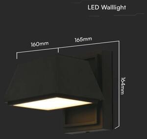 LED Venkovní nástěnné svítidlo LED/15W/230V IP65 4000K černá