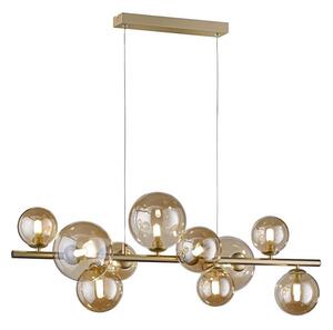 Wofi 6014.10.14.9000 - LED Lustr na lanku VILLA 10xG9/3W/230V zlatá