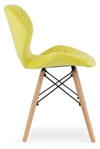 Jídelní židle SKY žluté 4 ks - skandinávský styl