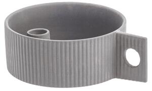Keramický svícen Lida Town Light Grey 19 cm Storefactory Scandinavia