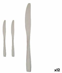 Kinvara Sada nožů 55,5 x 2 x 0,5 cm Stříbřitý Nerezová ocel (12 kusů)