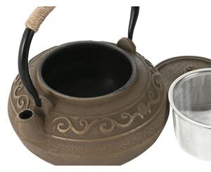 Konvice na čaj Home ESPRIT Kaštanová Zelená Nerezová ocel Železo 1,3 L (2 kusů)