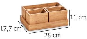 Boxy pro uskladnění, organizéry, 100% bambus - 4 ks, ZELLER