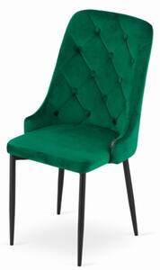Sametová židle Dublin zelená