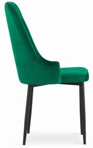 Sametová židle Dublin zelená