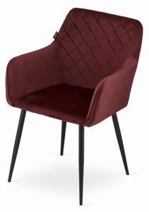 Sametová židle Copenhagen bordó
