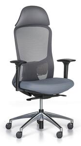 Kancelářská židle SEAT, šedá