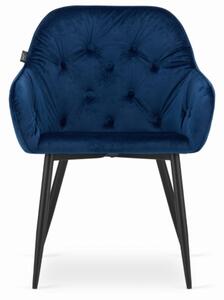 Sametová židle Vienna modrá