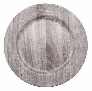 3869 Mělký talíř Versa Šedý Bambus Polypropylen (33 x 33 cm)