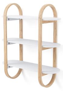 Polička Bellwood Wall Shelf White Natural Umbra