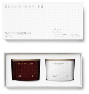 Dárková sada vonných svíček White Christmas - 2 ks Skandinavisk