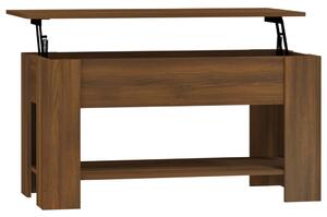 Konferenční stolek hnědý dub 101 x 49 x 52 cm kompozitní dřevo